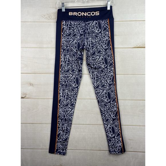 Nfl Team Apparel Denver Broncos Leggings Football Youth Girls XL 16 Graphic - Picture 5 of 7